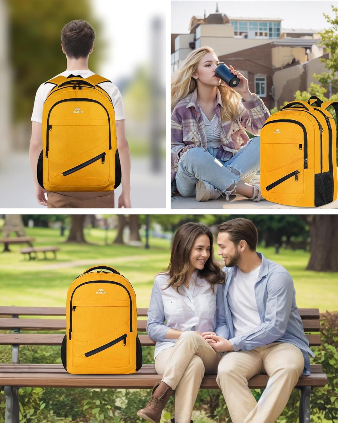 MATEIN Mochila de 18.4 pulgadas aprobada por la TSA, mochila extrag...