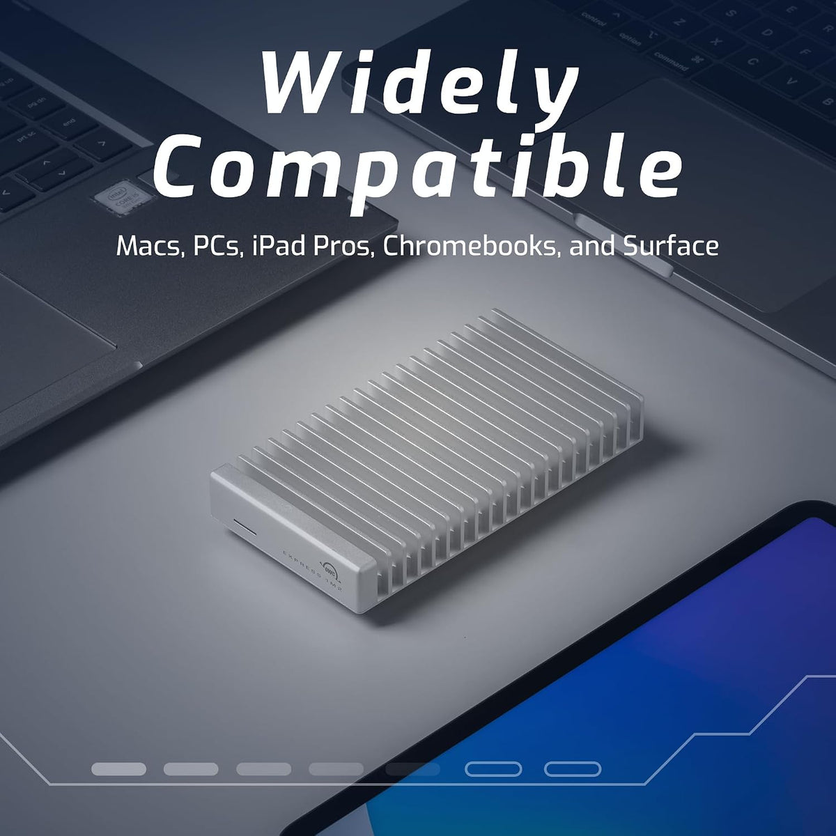 OWC 8TB Express 1M2 80Gb\/s Portátil NVMe SSD USB4 (compatible con...
