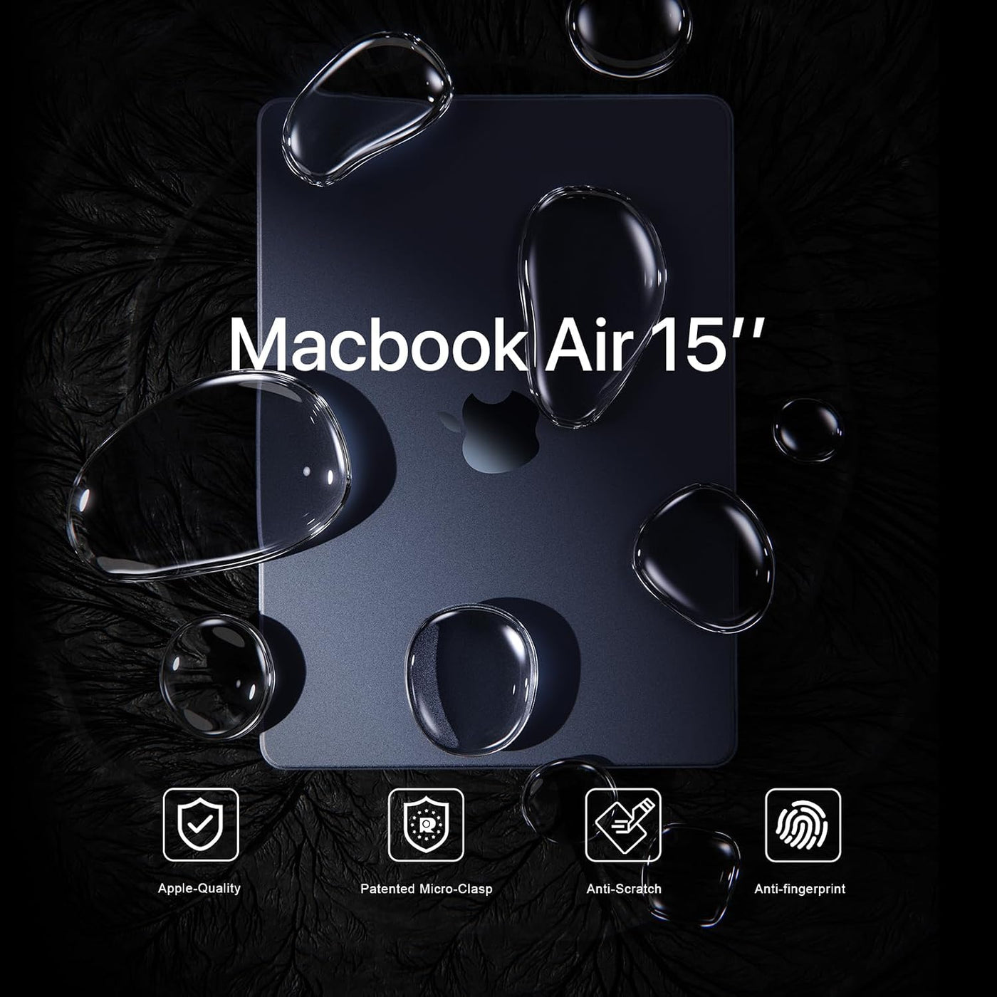 Soonjet Compatible con MacBook Air 15 pulgadas, funda M4 2025 2024...