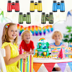 Paquete de 25 prismáticos para niños con brújula de colores surtidos