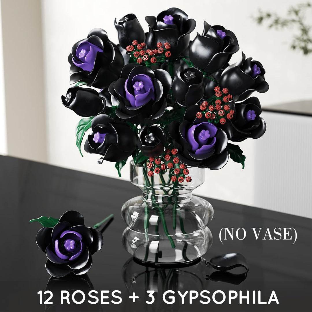 HOGOKIDS Juego de construcción de ramo de flores 15 rosas