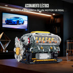 V8 Kit de modelo de motor que funciona, construye tu propio mini motor de automóvil visible, juego de construcción de experimentos de ciencia física para adultos y adolescentes, juguete STEM regalo para niños mayores de 14 años (703 piezas)