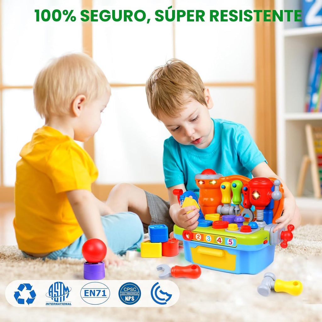 Juguetes para niño de 1 año, Banco de herramientas musical, Regalos para niños de 1, 2 y 3 años