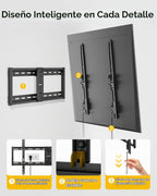 monTEK Soporte de pared fijo resistente para televisores de 43 a 100