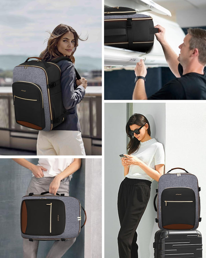 LOVEVOOK Mochila de viaje de 40 L para mujeres y hombres, equipaje...