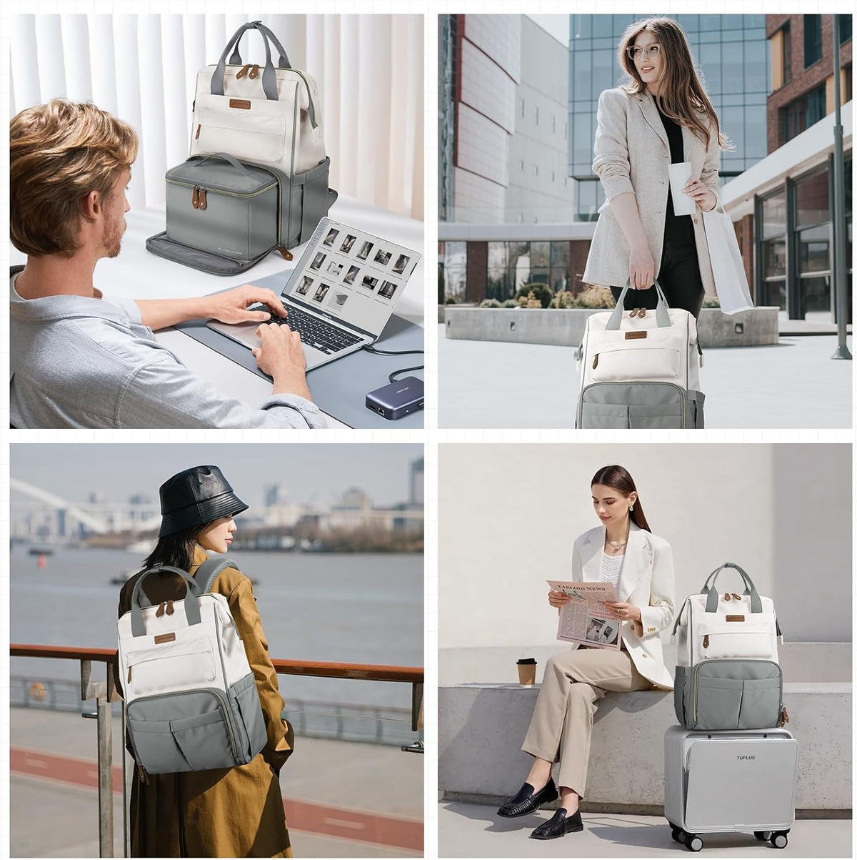 Maelstrom Mochila de viaje para mujeres y hombres, mochila para lap...