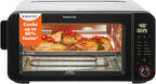 Instant Pot No requiere precalentamiento* Horno tostador con freidora de aire de 6 rebanadas con tecnología InstantHeat, 10 en 1, freír al aire, asar, hornear, sellar crujiente, tostar, bagel, asar