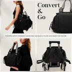 Bolsa de uso diario para mujer, espaciosa bolsa de pañales con 16 bolsillos, bolsa de viaje duradera, elegante bolsa de hombro de trabajo