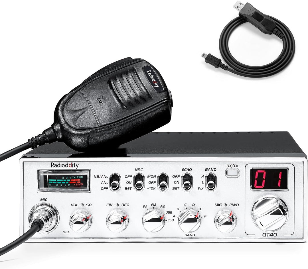 Radioddity QT40 Radio de Ham de 10 Metros SSB Radio