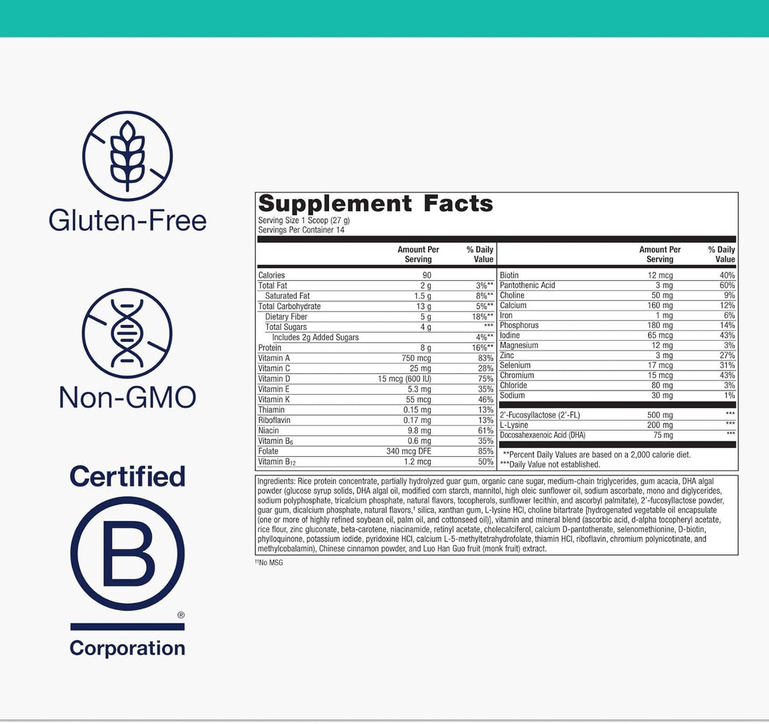 Metagenics MetaKids Nutrition Powder - Apoyo nutricional para la sa...