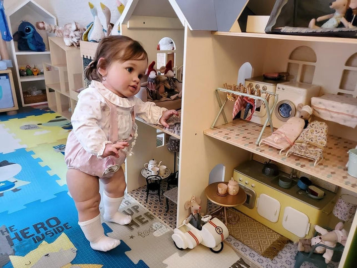 KAWAYII Muñeca de bebé Reborn de 26 pulgadas, muñeca de princesa re...