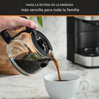 KRUPS Simply Brew Compact Cafetera de 5 Tazas: Diseño en Acero Inoxidable, Pause & Brew, Mantiene Caliente, Filtro Reutilizable, Jarra Antigoteo