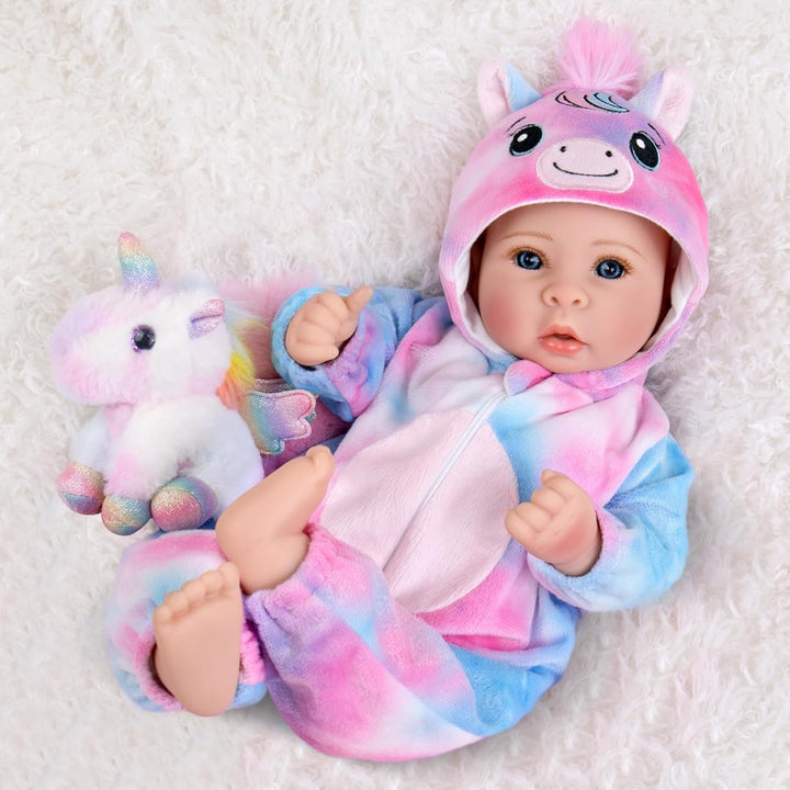 UOFTKIZ Real Life Baby Doll Girl - Muñeca realista de 17 pulgadas c...