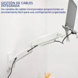 VIVO Soporte de pared para portátil de brazo extendido neumático aj...