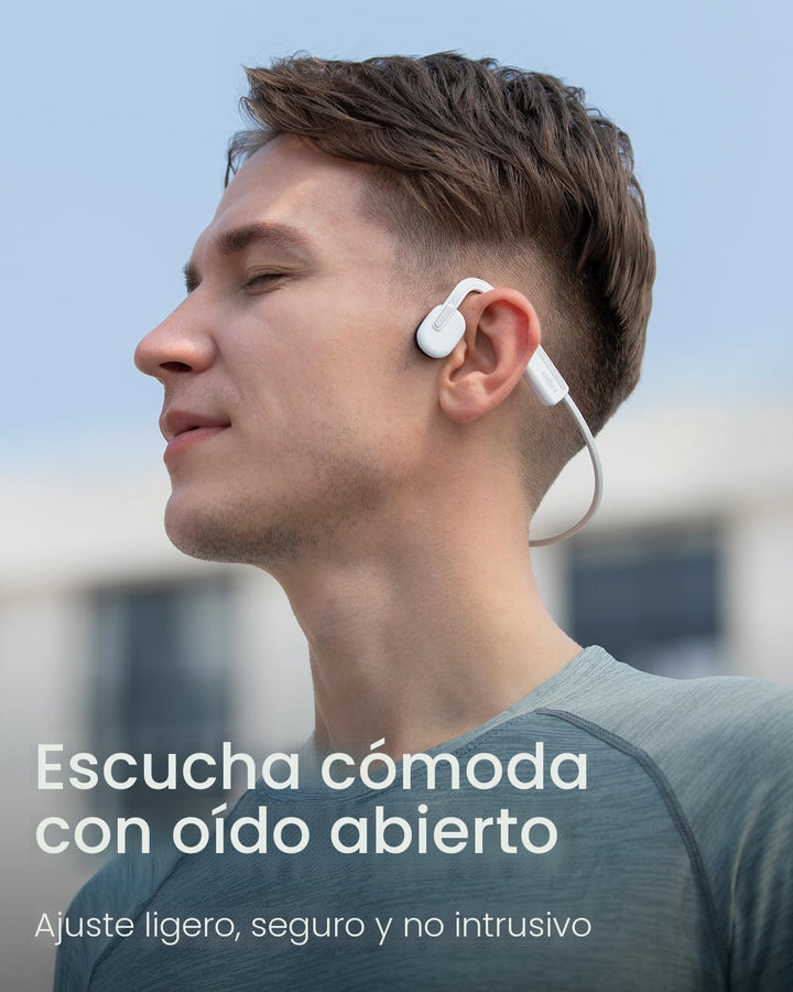 SHOKZ OpenMove - Auriculares deportivos Bluetooth de oreja abierta,...