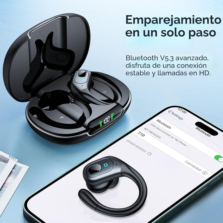occiam Auriculares con cancelación activa de ruido, auriculares ina...