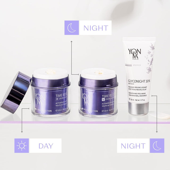 Yon-Ka Glyconight - Máscara facial antienvejecimiento, renovación d...