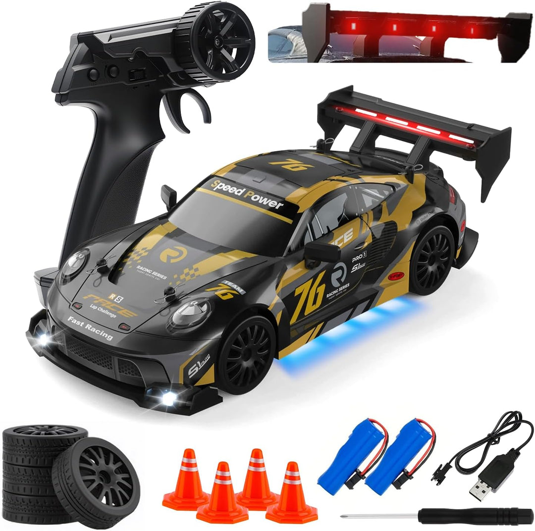 Coche de deriva a control remoto a escala 1:24 para niños, 2.4 GHz,...