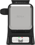 Ninja Waffle Maker Pro belga con 5 ajustes de sombra, negro/plata, BW1001