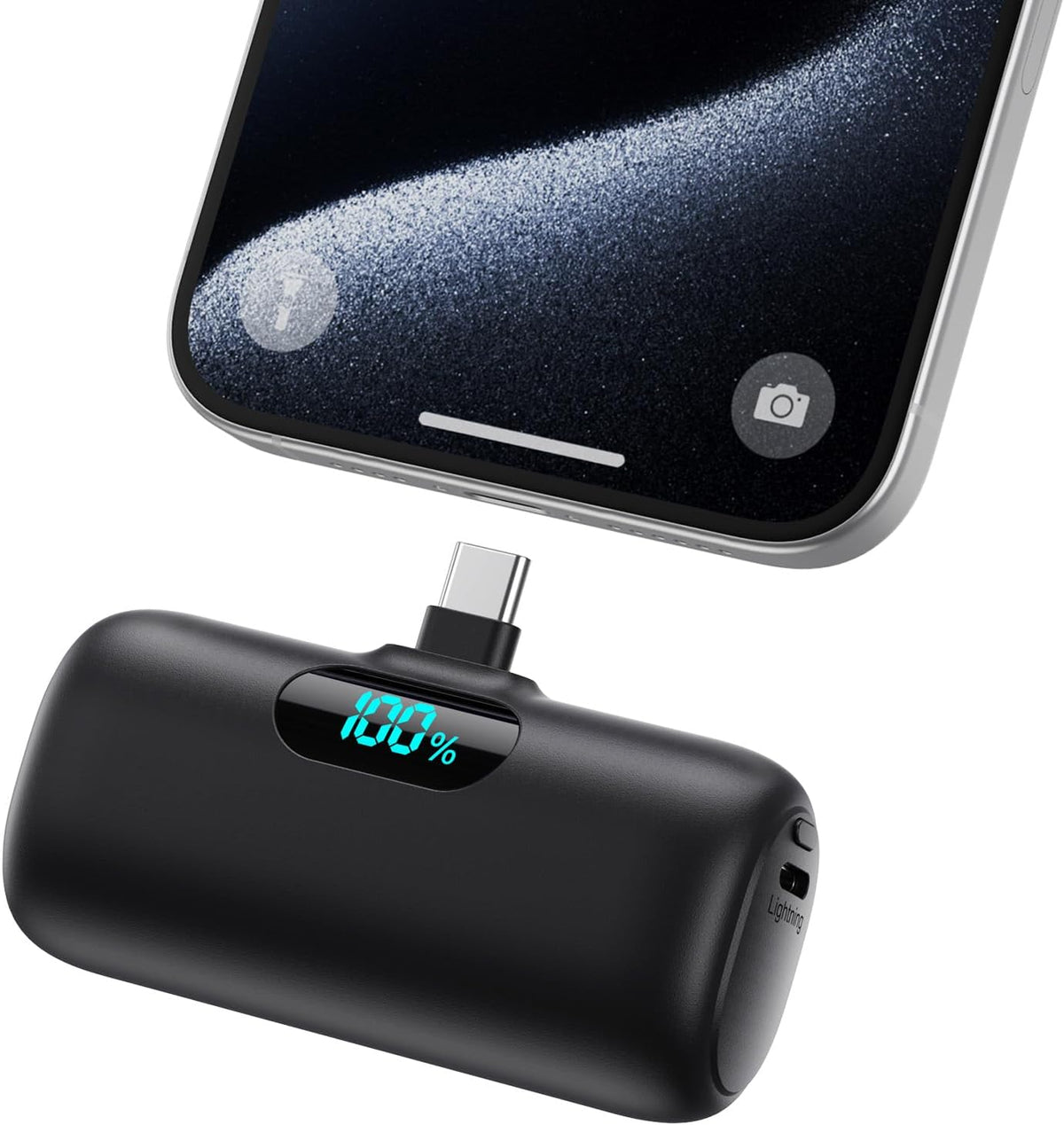 Mini cargador portátil USB C, batería mejorada de carga rápida PD d...