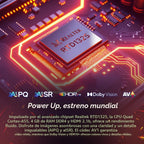 RockTek GX1 4K Reproductor de transmisión de Google TV, Dolby Vision y Atmos, Wi-Fi 6 (renovado)