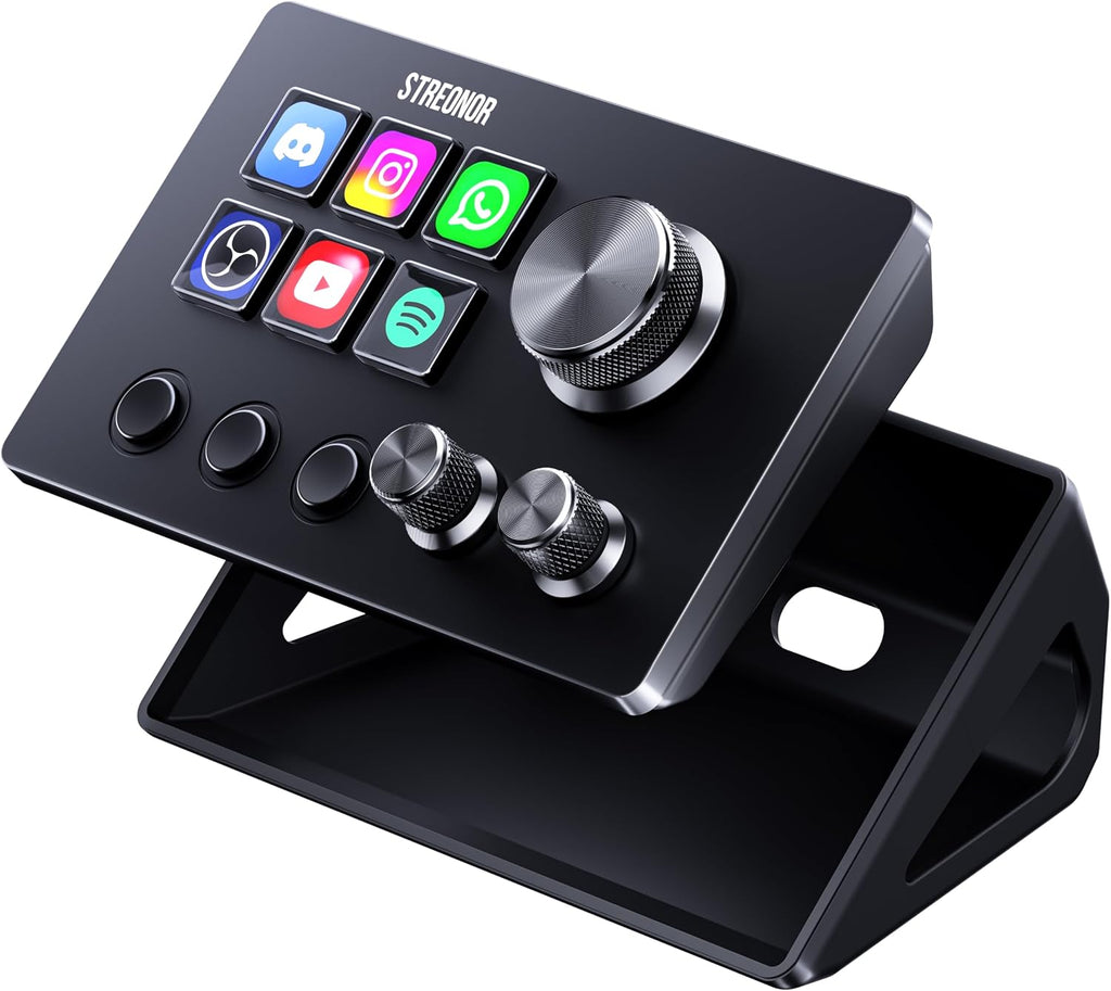 Controlador de transmisión Streonor S6 Mini, consola de control LCD de 6 teclas, negro