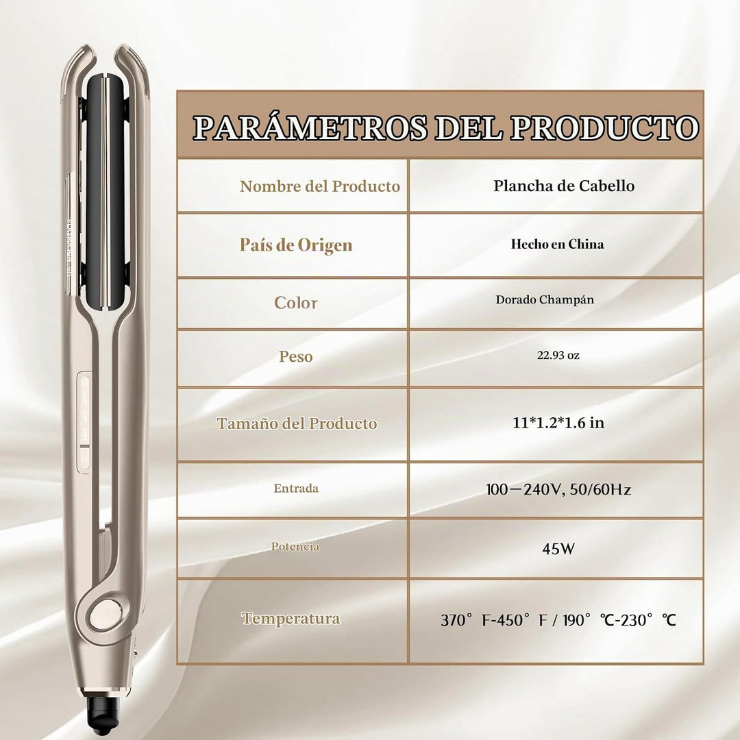 RUCHA Alisador y rizador 2 en 1, 200 millones de iones negativos, a...