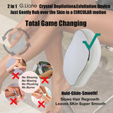G.Liane Depilación de cristal, removedor de pelo de cristal sin dol...