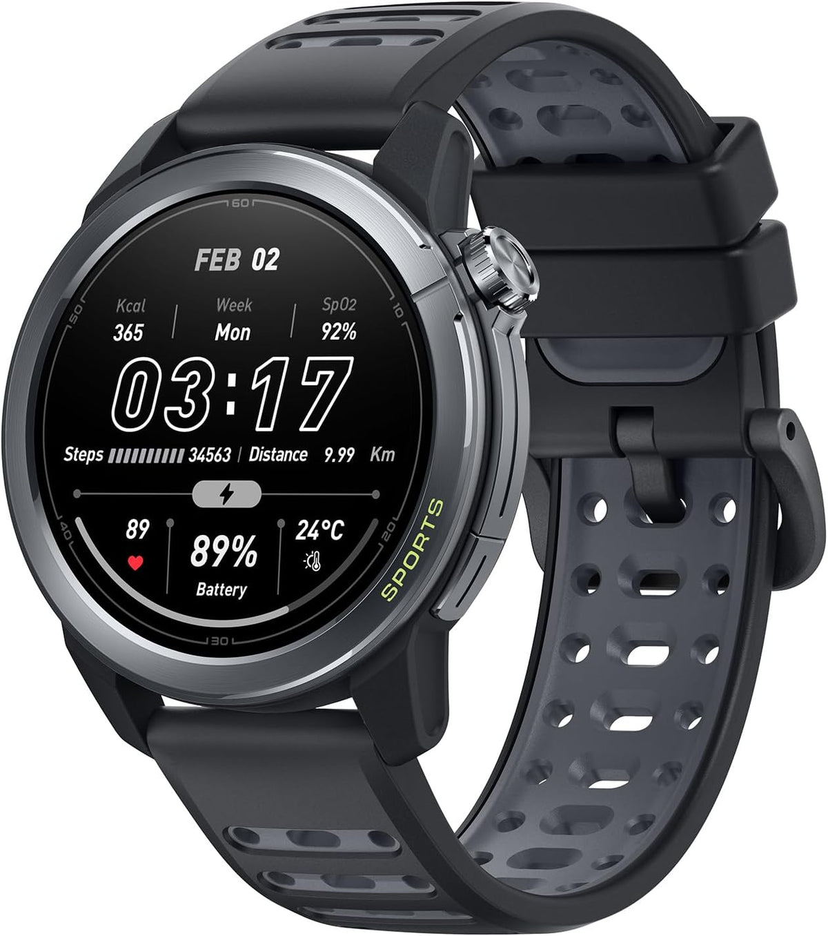 mibro GS Active2 - Reloj inteligente para correr con GPS de doble banda