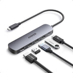Anker, A8357, hub USB 5 de 3 puertos