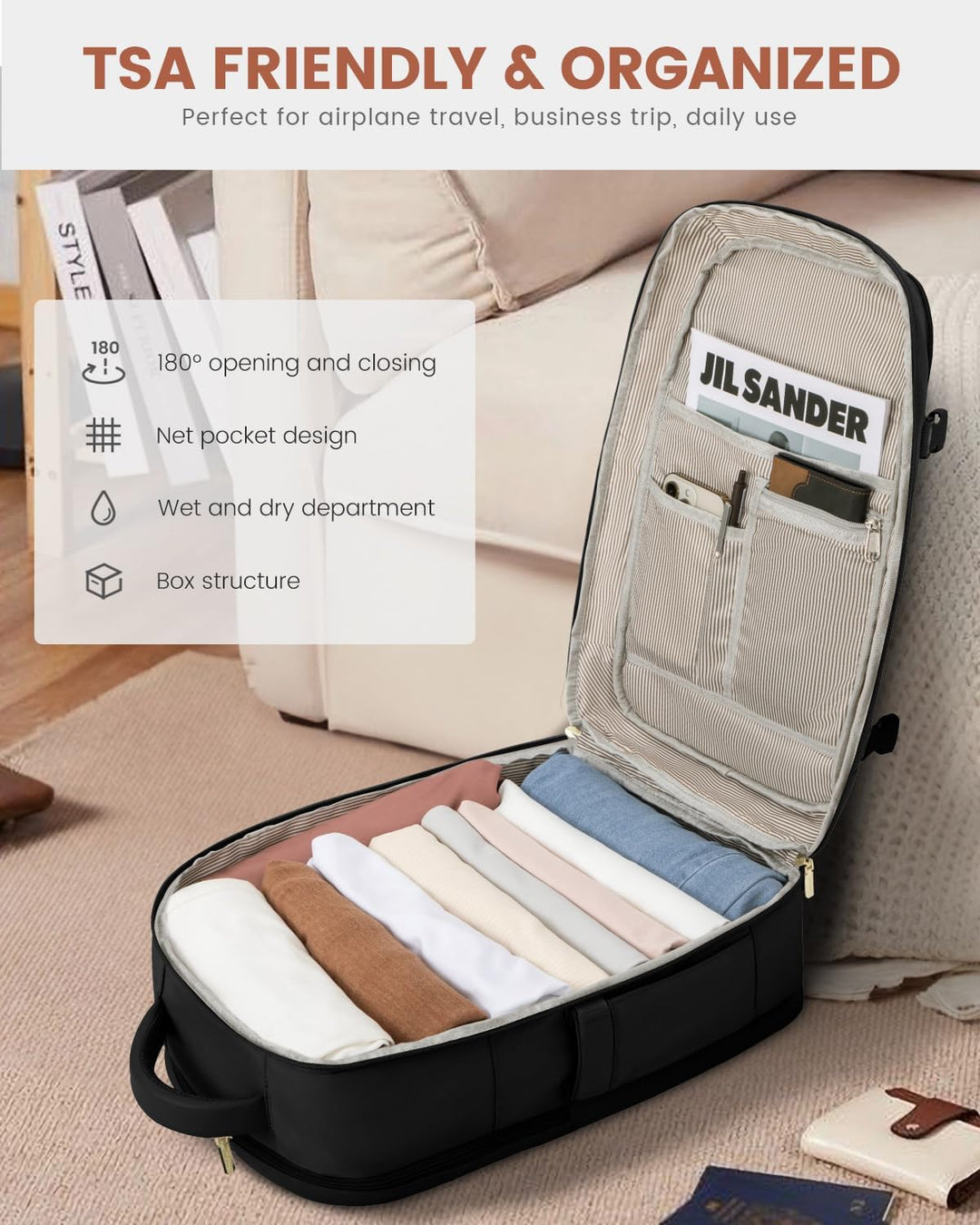 LOVEVOOK Mochila de viaje para mujer y hombre
