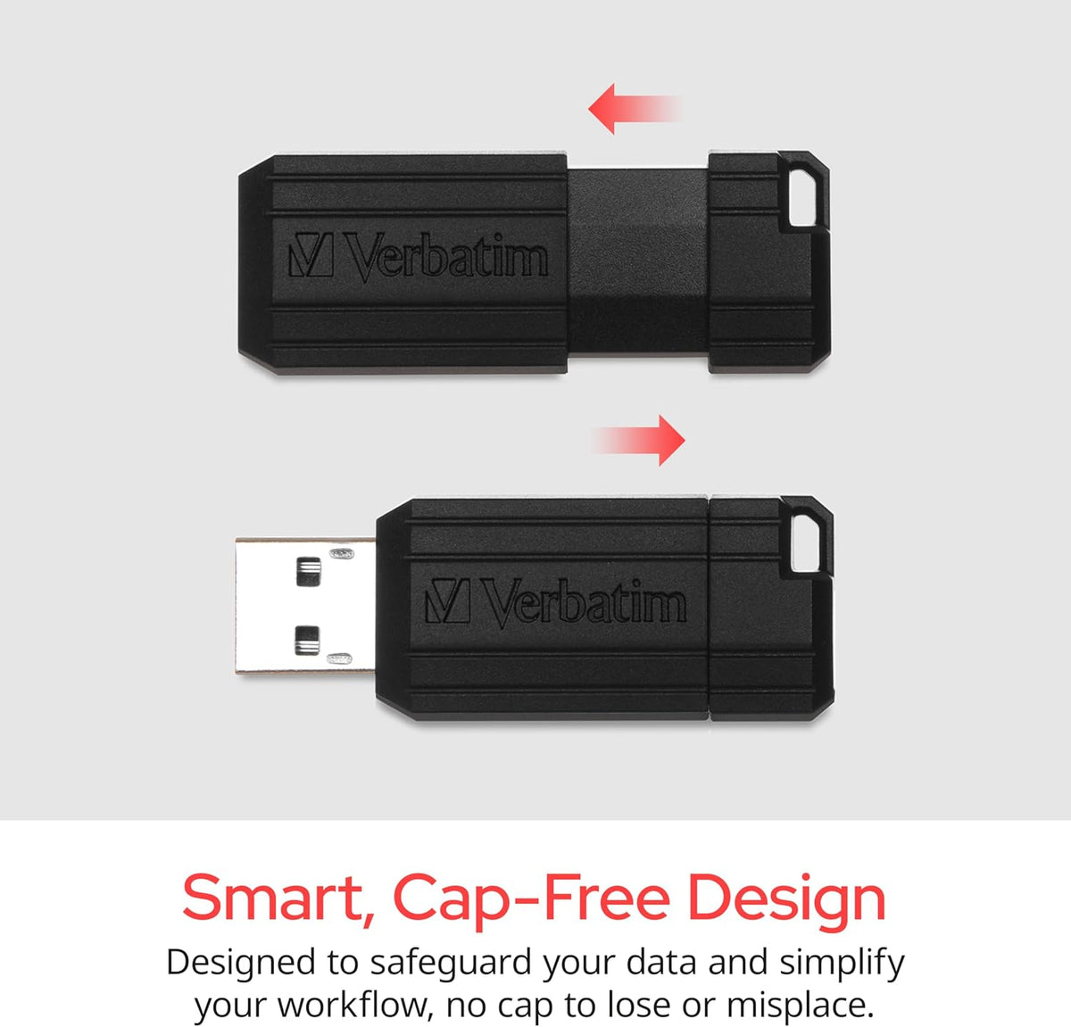 Verbatim Unidad flash USB 2.0 de 32 GB PinStripe retráctil - Busine...