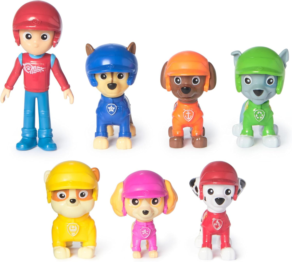 Paw Patrol: Ruedas de rescate, paquete de regalo de figuras de juguete, con 7 figuras de acción coleccionables, juguetes para niños y niñas a partir de 3 años
