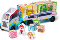 Melissa & Doug Camión de Bloques de Madera ABC de la Patrulla Canina (33 piezas)
