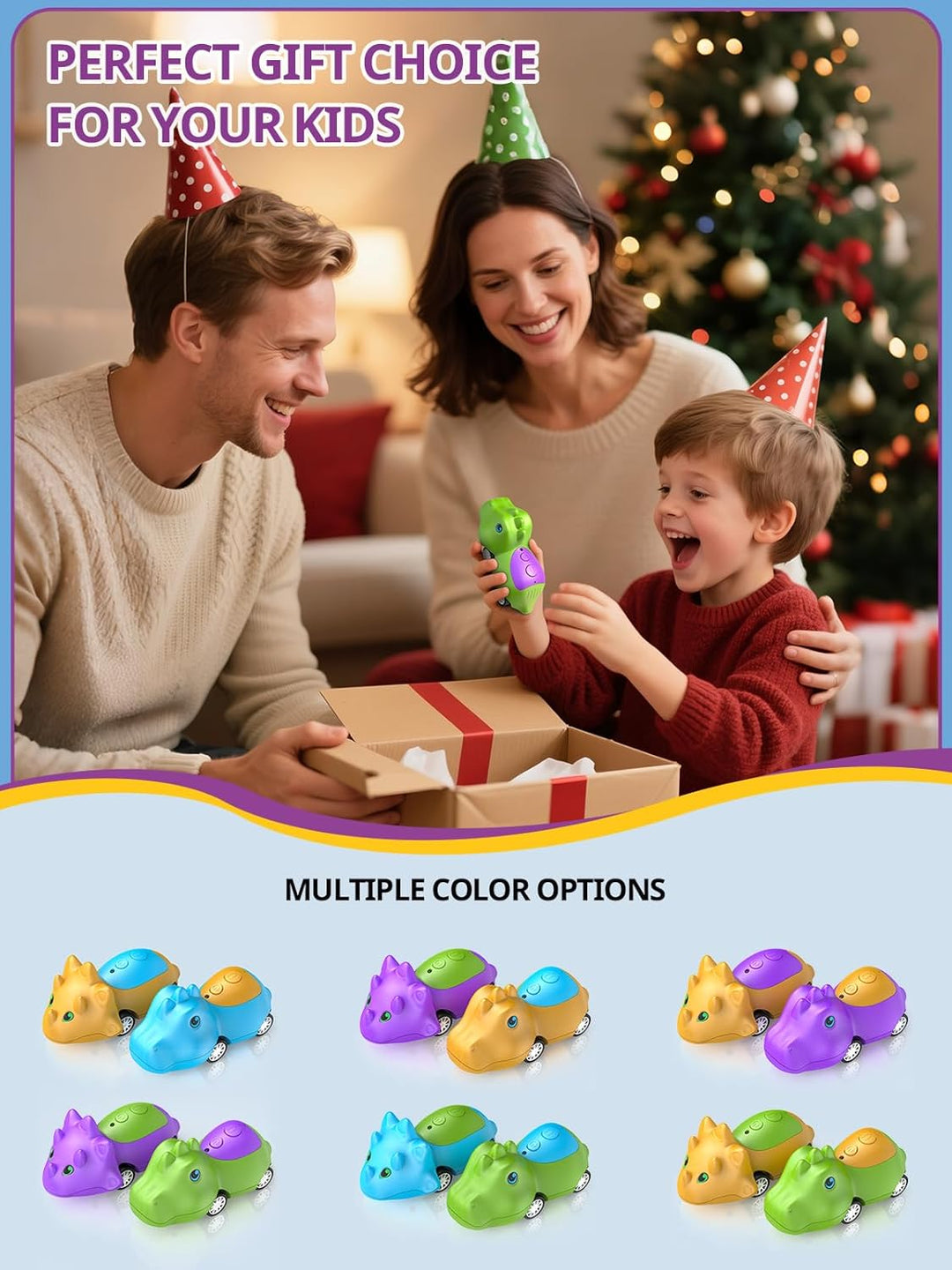 Inspireyes Walkie Talkies de dinosaurio para niños recargables, aut...