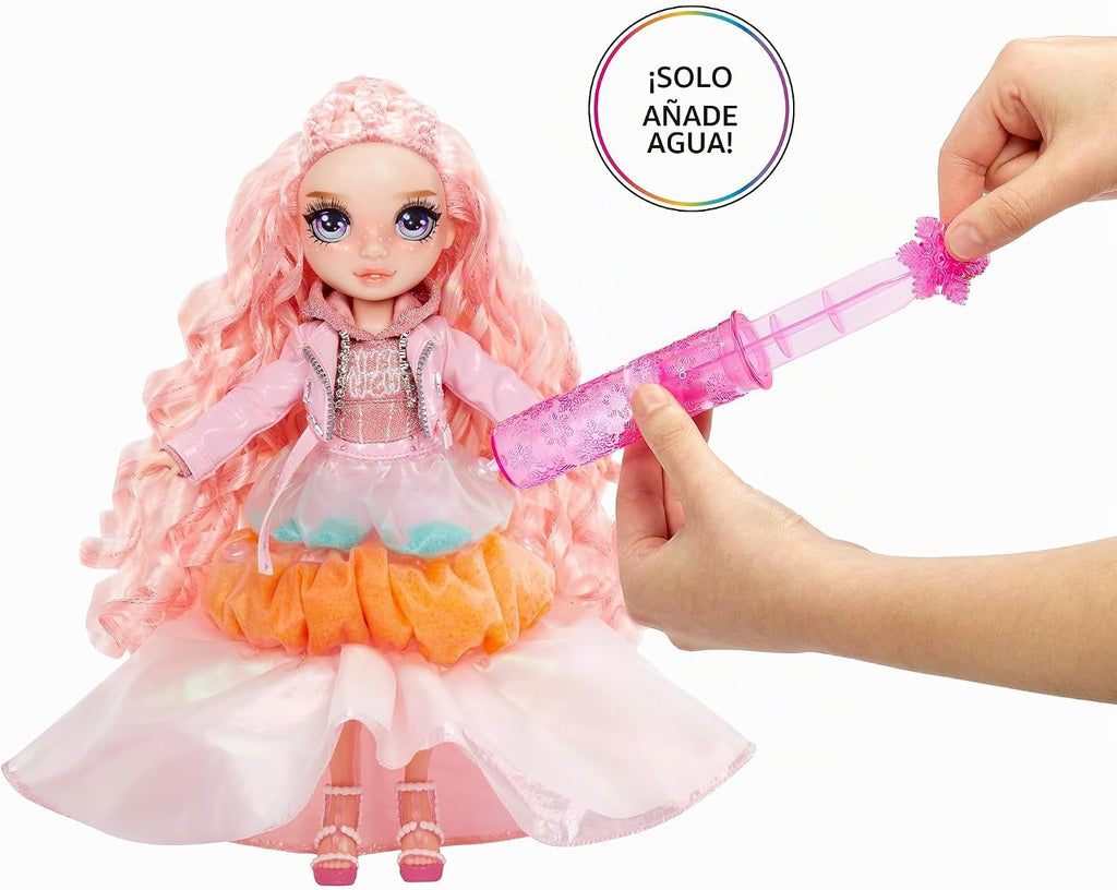 Rainbow High Winter Wonderland Bella - Muñeca de moda rosa de 11 pulgadas con nieve mágica oculta en la moda que se hincha con agua y kit de muñeco de nieve, gran regalo para niños de 4 a 12 años