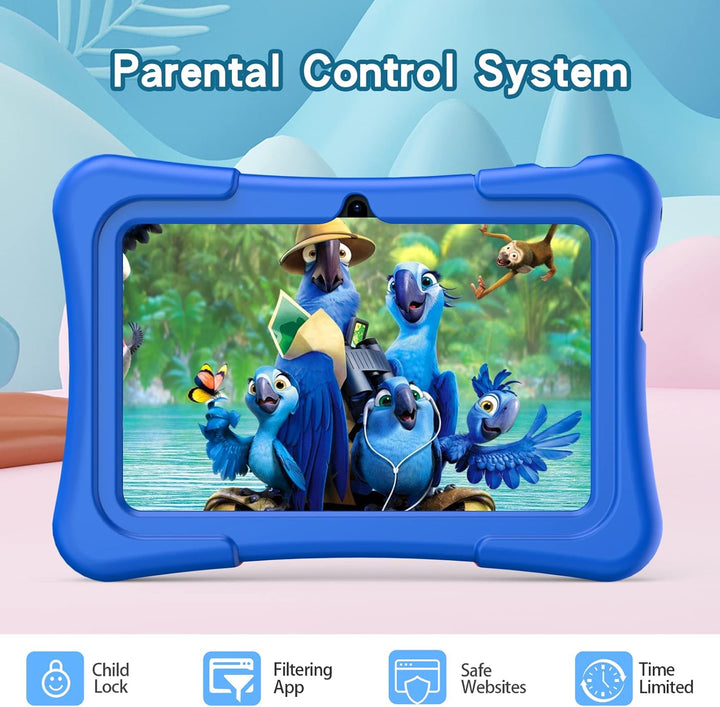 PRITOM Tablet de 7 pulgadas para niños con estuche sólido, tabletas...