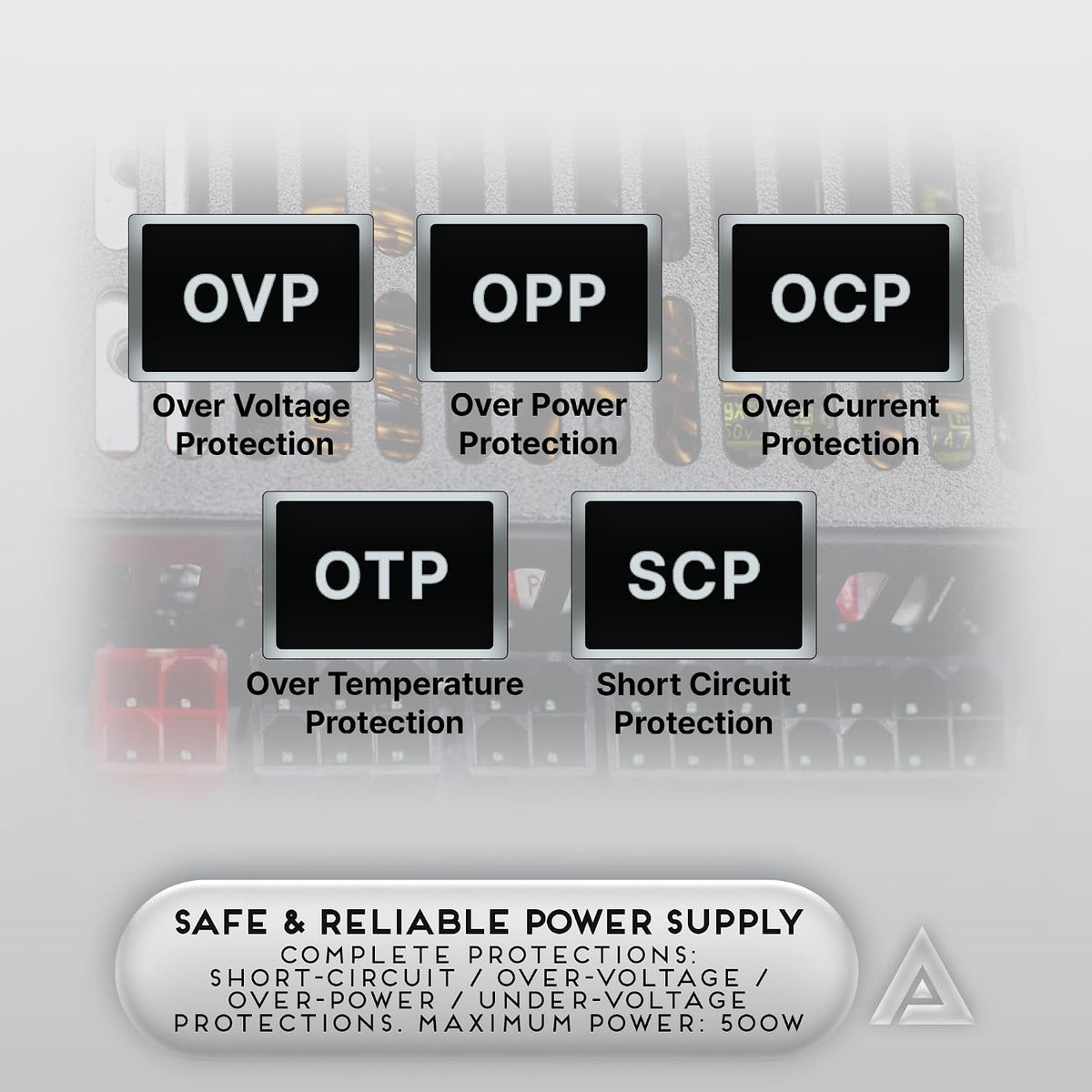 Apevia ITX-PFC500W Mini ITX\/Flex ATX \/ 1U 500W Fuente de alimenta...