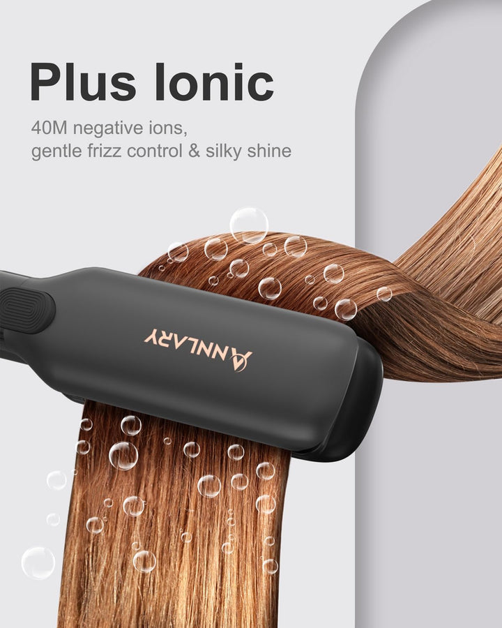 ANNLARY Plancha para el cabello, plancha plana de 1.75 pulgadas con...
