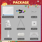 Tablero de dibujo LED con 13 efectos de luz, 16 pulgadas, recargable, para garabatos LED, con colores, tableta de dibujo con luz de neón, regalos para niños, ideas de regalo de Pascua