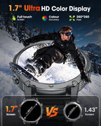 Reloj inteligente militar con GPS incorporado para hombres, reloj