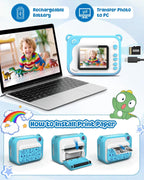 Cámara de impresión instantánea para niños, cámara de impresión