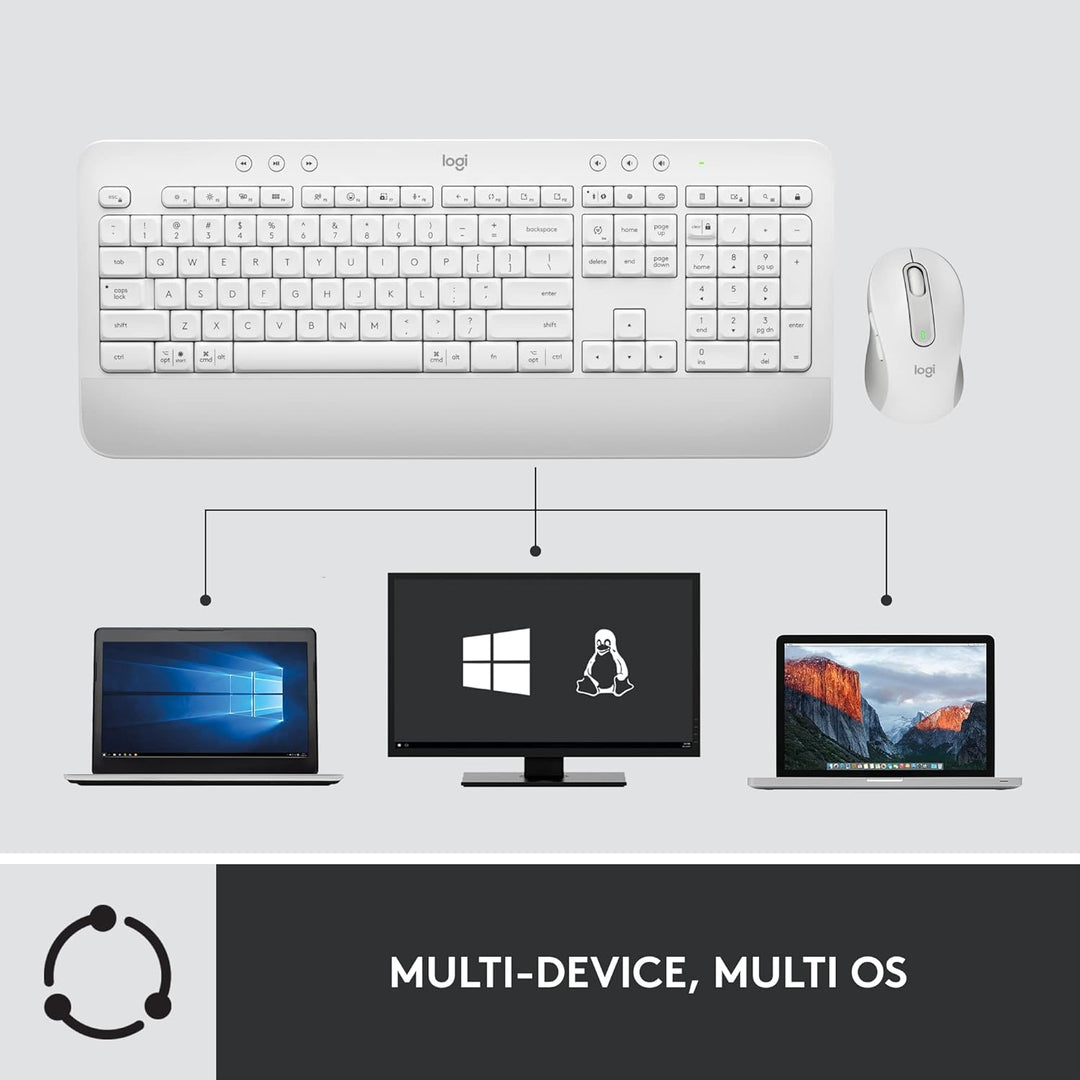 Logitech Signature MK650 Combo para Negocios, Mouse y Teclado Inalá...