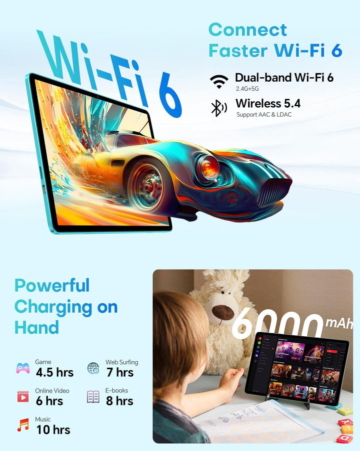 TECLAST Tablet Android 2026 de 10 pulgadas, P33Case Android 15 Tabl...