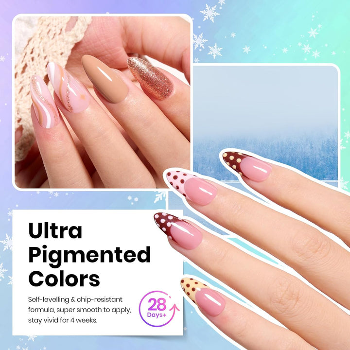 Beetles - Juego de esmaltes de uñas de gel primaveral, 36 colores d...