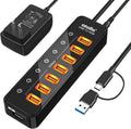 atolla, hub USB 3.2 de 7 puertos, alimentado