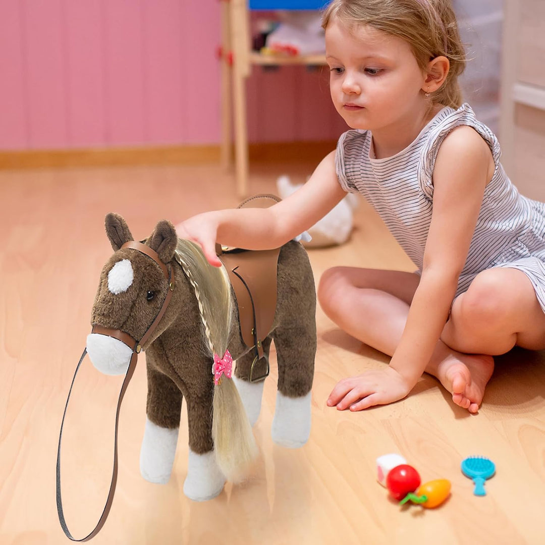 HollyHOME Animal de Peluche Caballo Lindo Poni de Peluche Juguetes...
