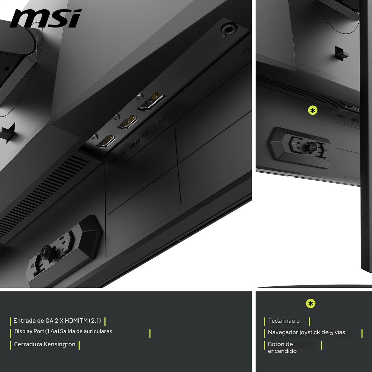 msi MAG 274QP QD-OLED X24 Monitor de juegos WQHD de 27 pulgadas, pa...
