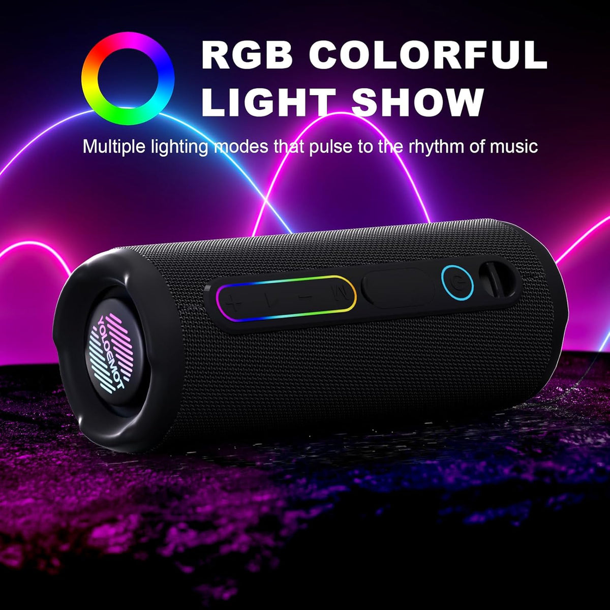 YOLOEMO - Altavoz Bluetooth portátil de 40 W, graves profundos mejo...
