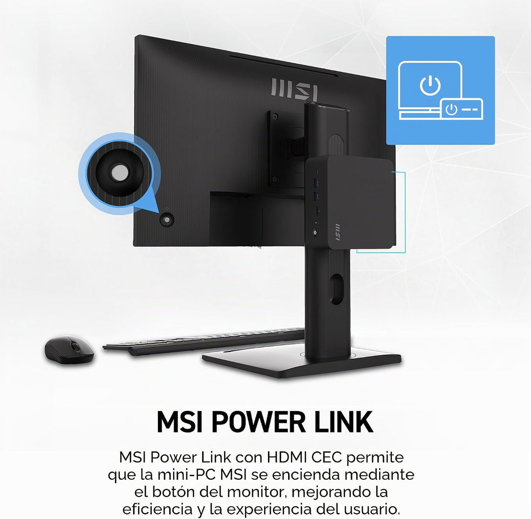 msi PRO MP242 E14C Monitor de oficina IPS 1920 x 1080 (FHD) de 24 p...